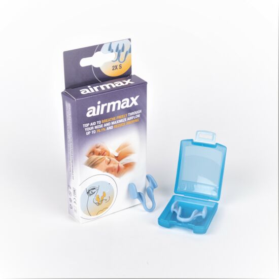 AIRMAX 2 db S méretű orrtágító és horkolás elleni csipesz